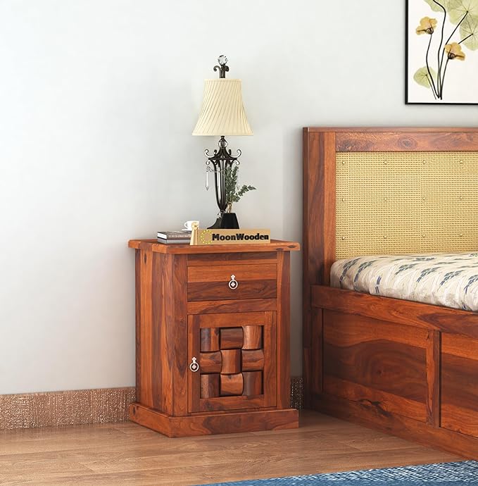 Compact Bedside Nightstand - Jain Furniture Ajmer