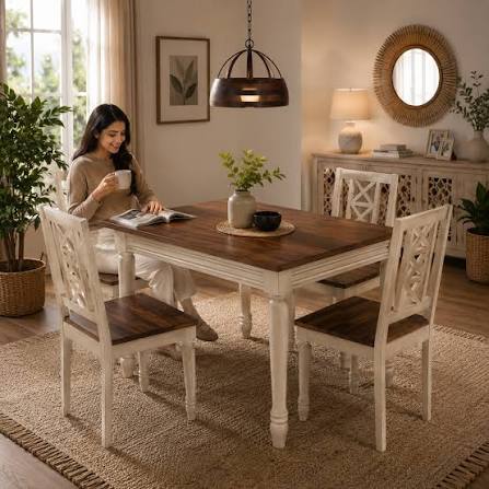 Classic 6-Seater Dining Set - Jain Furniture Ajmer
