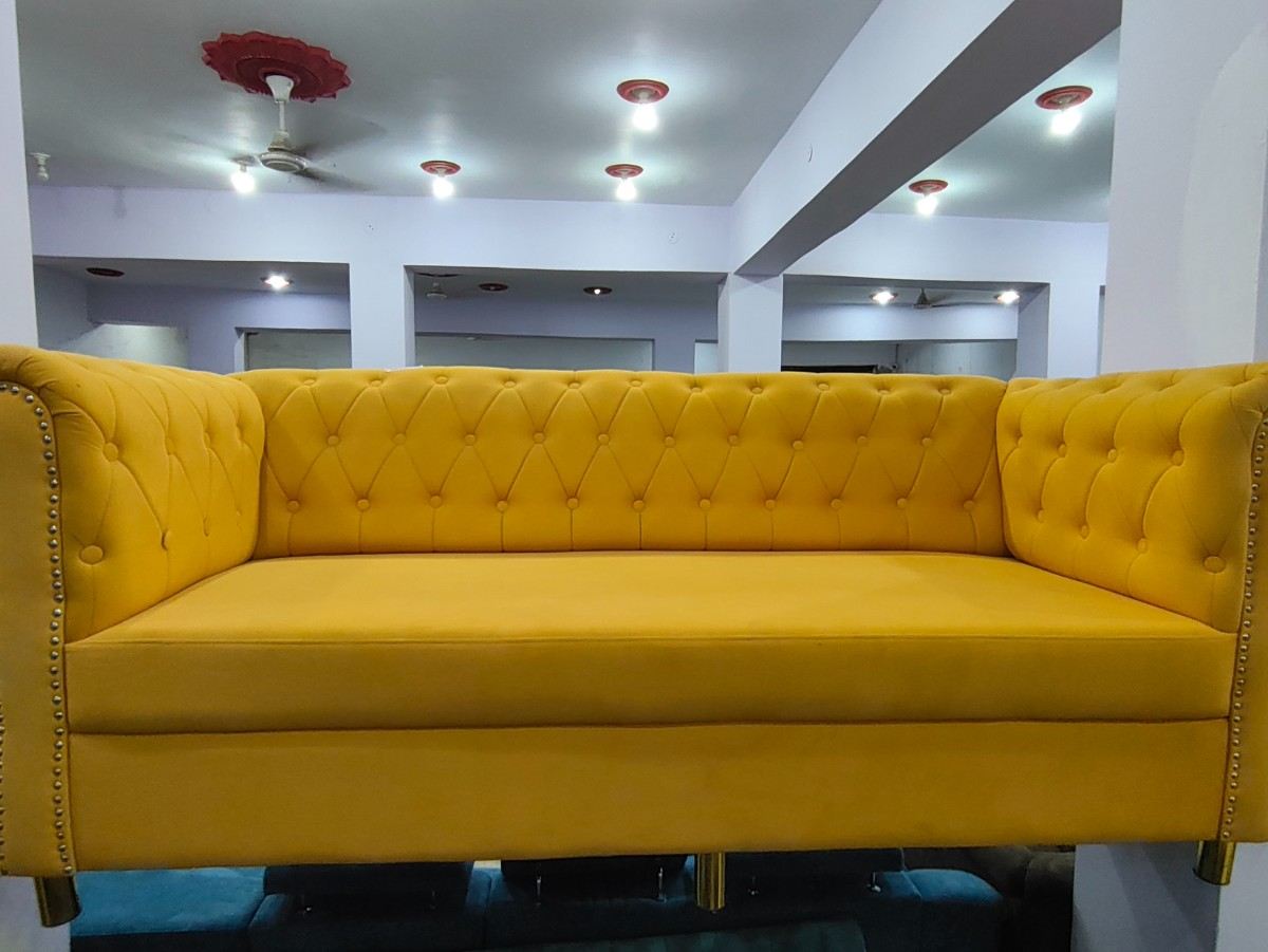 Cushioned Backrest Diwan - Jain Furniture Ajmer