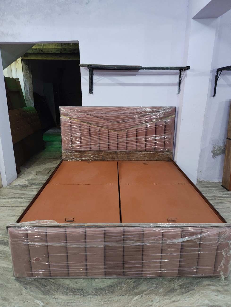 Contemporary Wooden Bed - Jain Furniture Ajmer