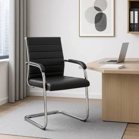 Steel-Framed Visitor Chair A - Jain Furniture Ajmer
