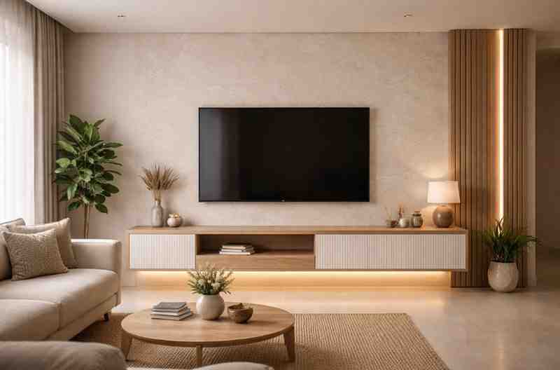 Living Room Decorative Wall Unit - Jain Furniture Ajmer